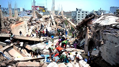 collapsed building dhaka